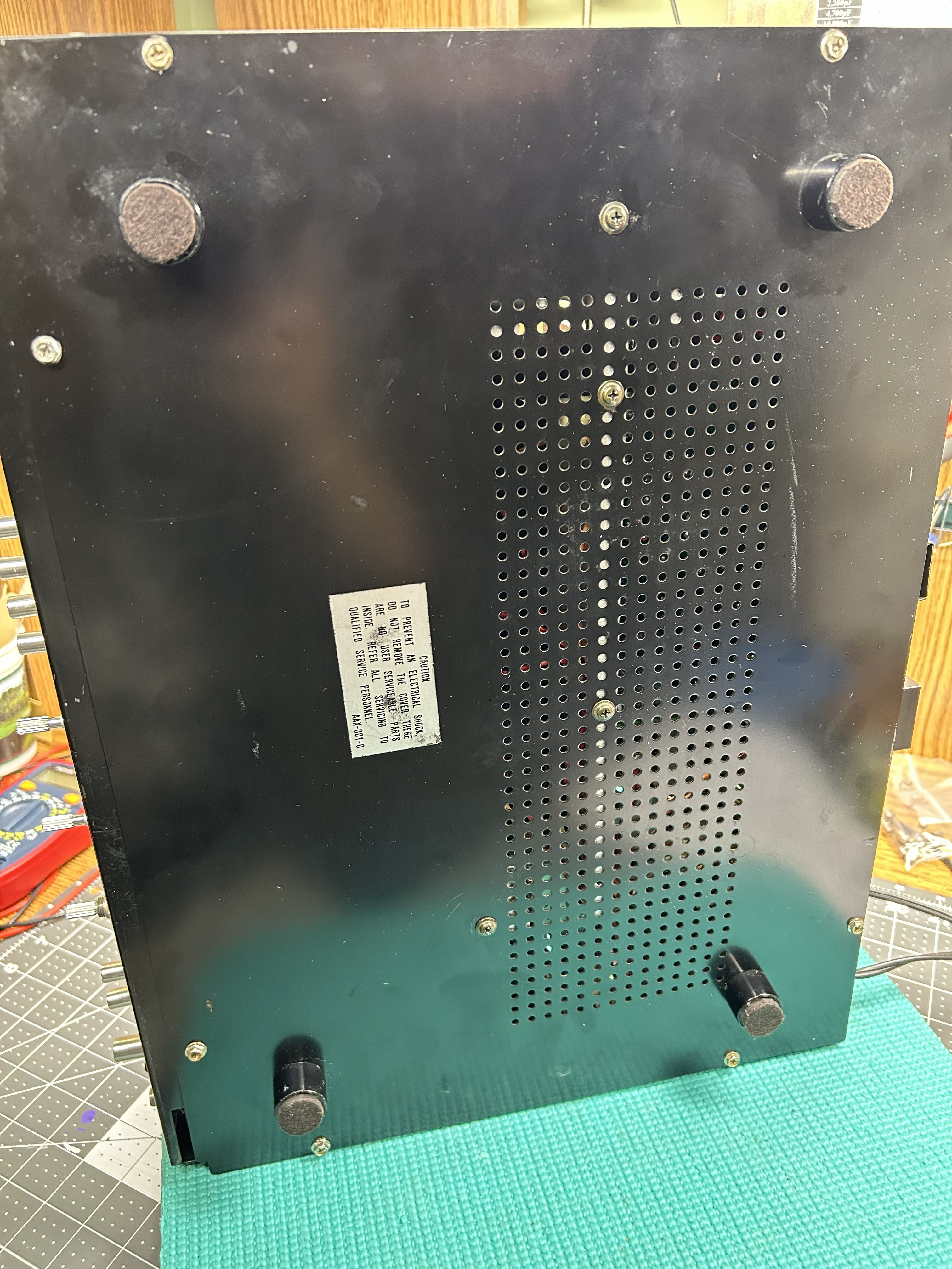 Restored Pioneer SX-535 bottom cover
